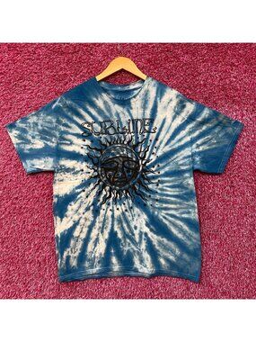 Sublime 40oz to Freedom Sun Logo Graphic Tie Dye T-Shirt Large